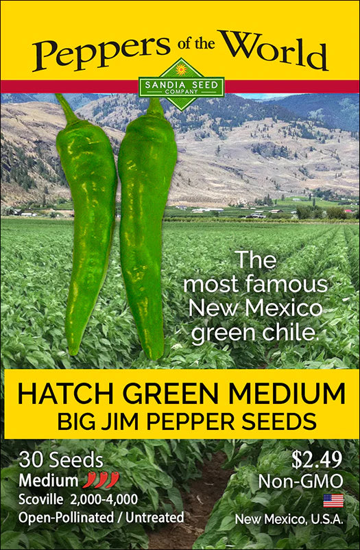 Hatch Green Medium - Big Jim Chile Seeds