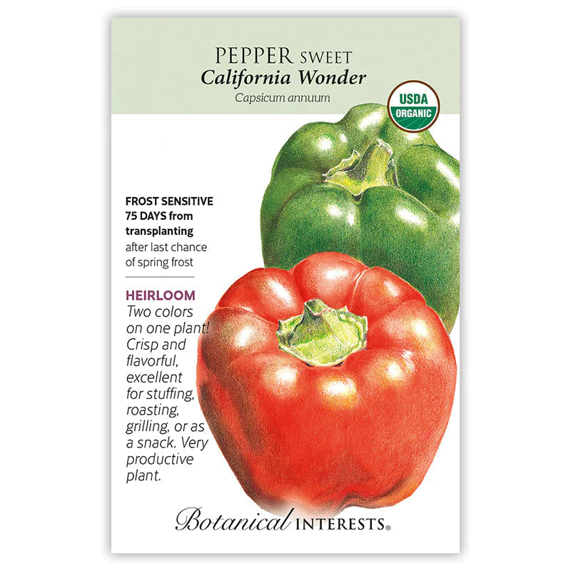 Pepper Sweet California Wonder Org