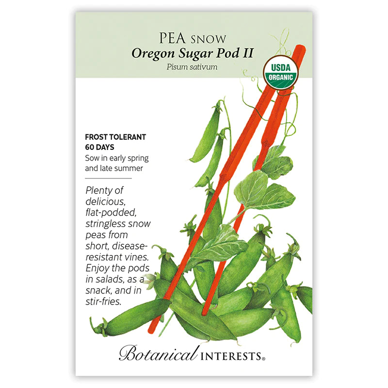 Pea Snow Oregon Sugar Pod II Org