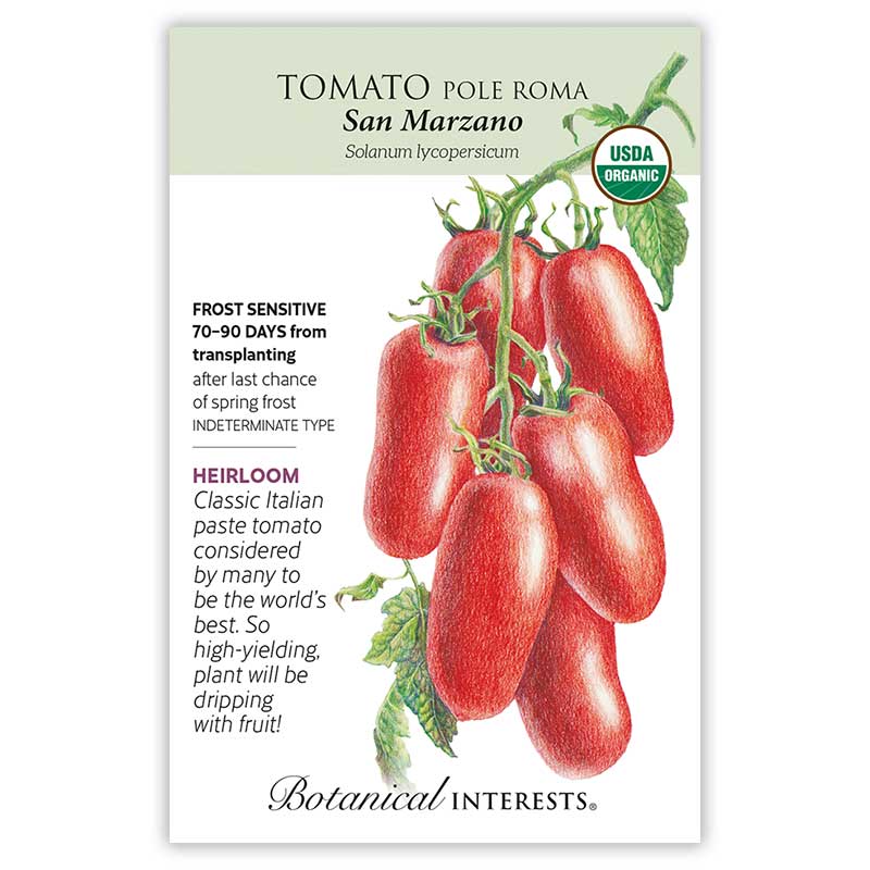 Tomato Pole Roma San Marzano Org