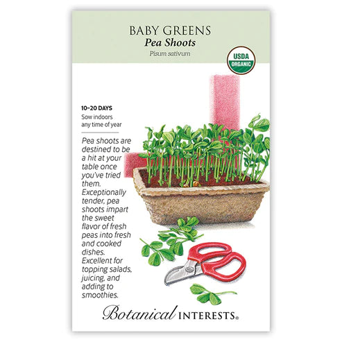 Baby Greens Pea Shoots Org