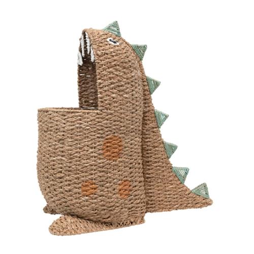 Braided Bankuan Dinosaur Storage Basket