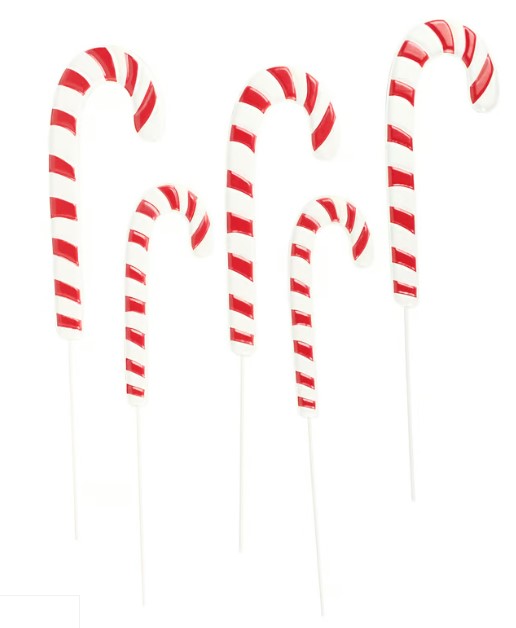 Candy Canes Garden Stakes