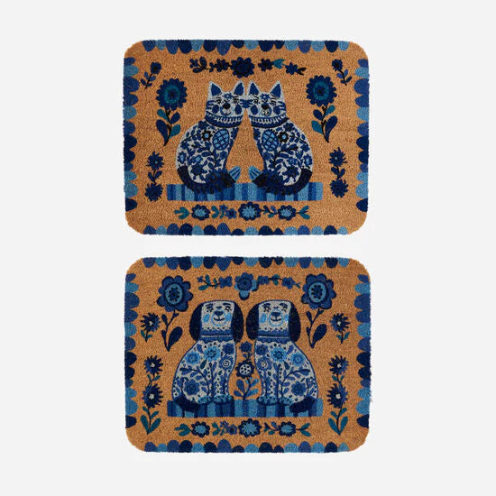 Blue and White Dog/ Cat Mat