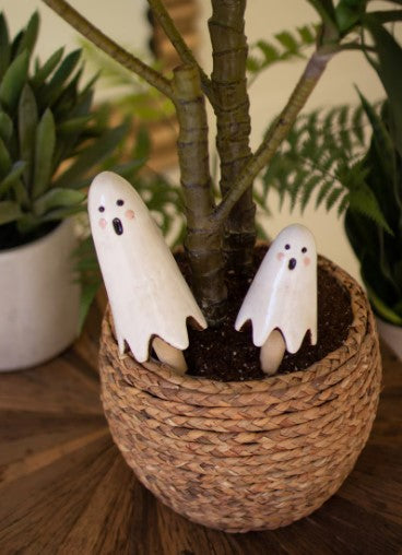 Ceramic Ghost Plant Sticks S/2