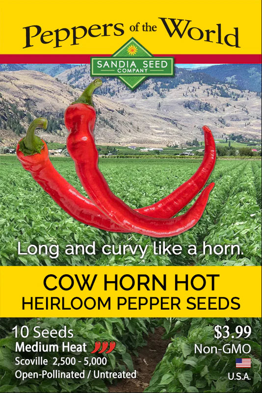 Cow Horn Hot Pepper Seeds