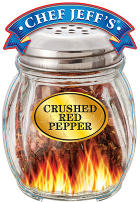 4" Chef Jeff's Veg Crushed Red Pepper Jar