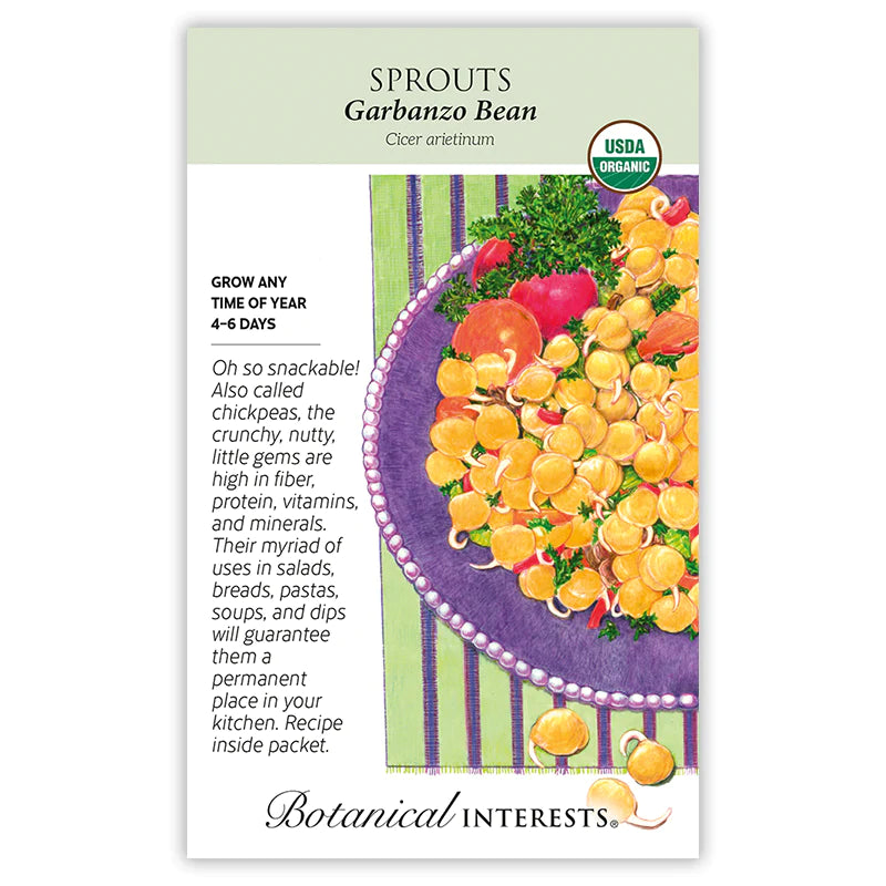 Garbanzo Bean Sprouts Seeds Org