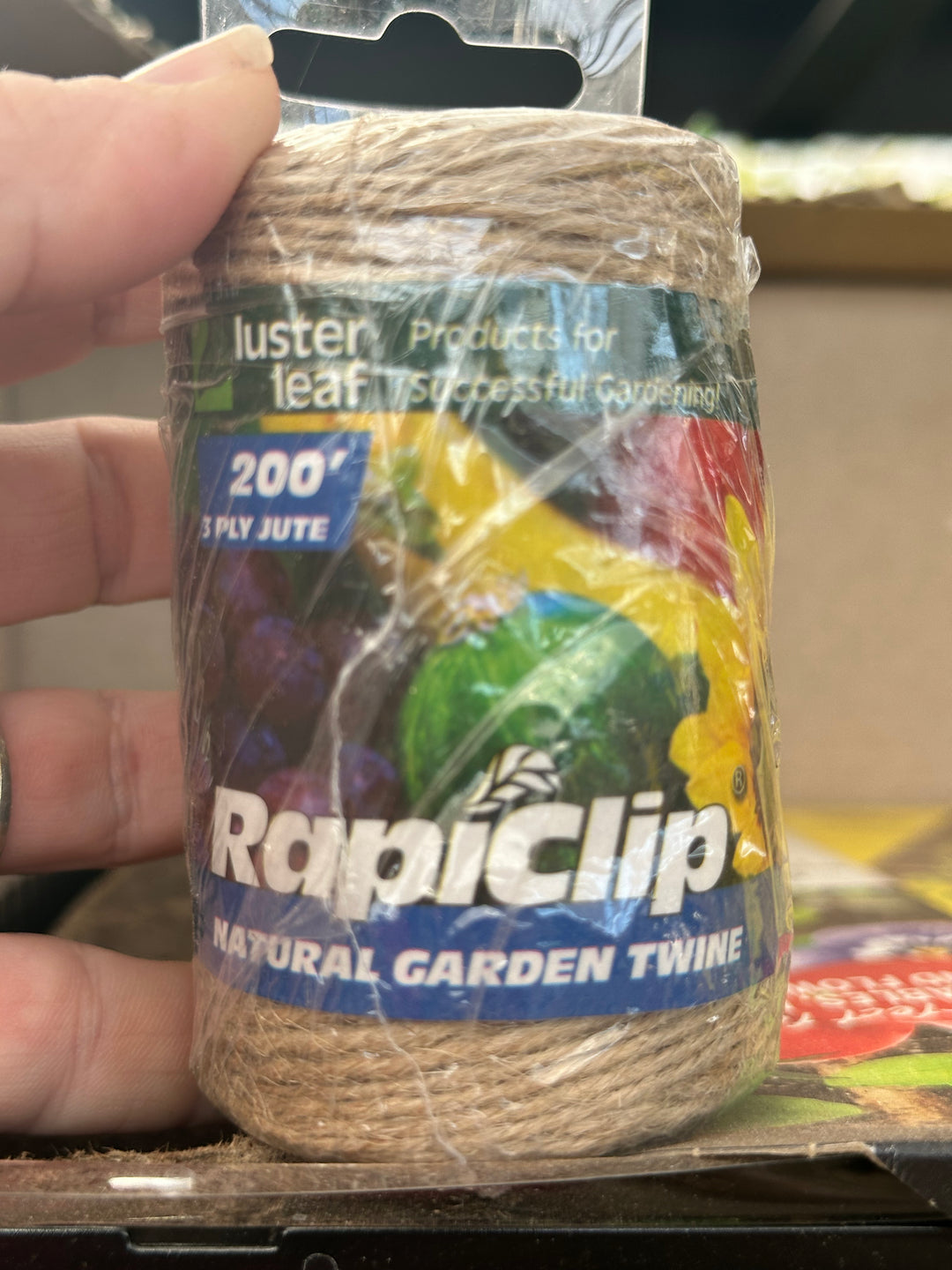 RapiClip Natural Garden Twine 200'