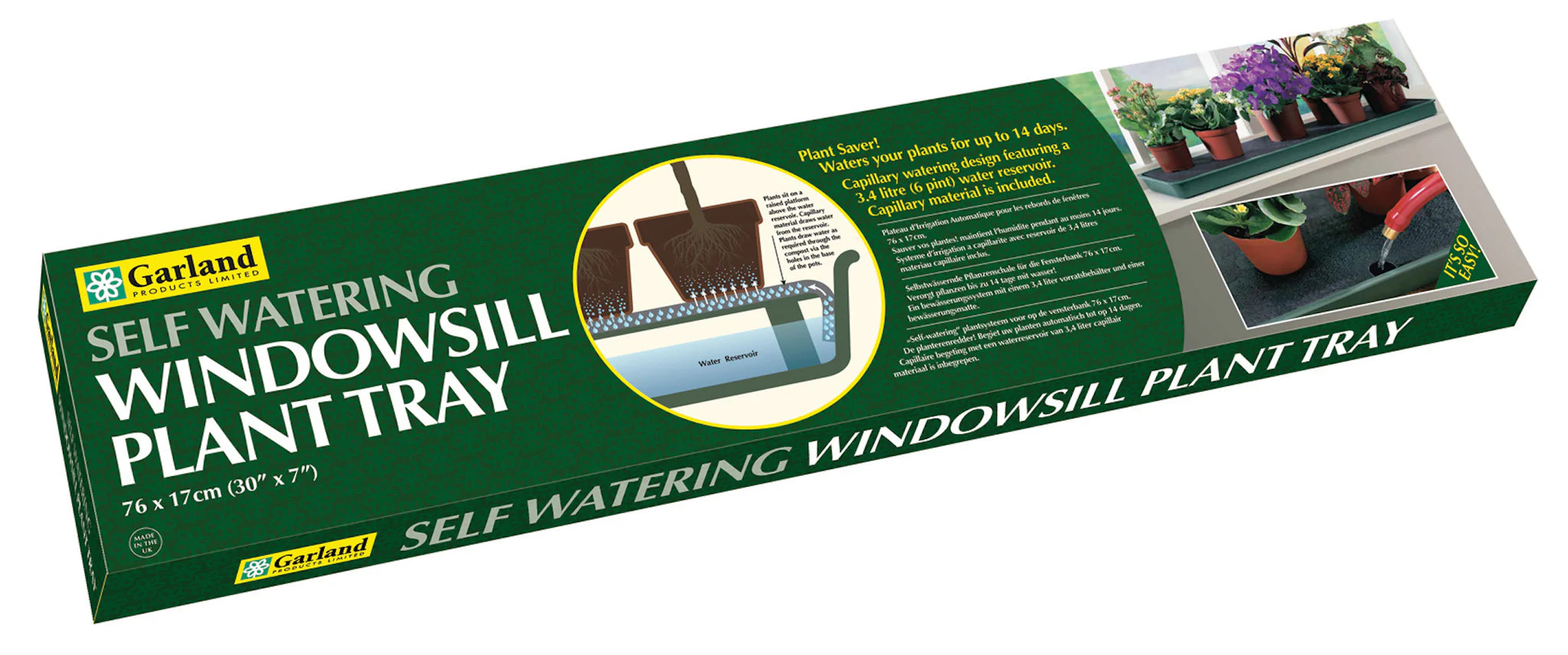 self watering plant tray Garland - Self Watering Windowsill Plant Tray