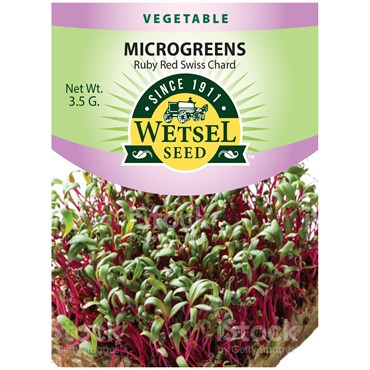 Microgreens Ruby Red Swiss Chard Seeds