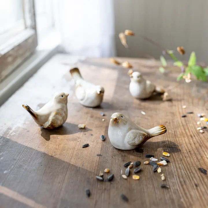 Nalin Bird Figures White