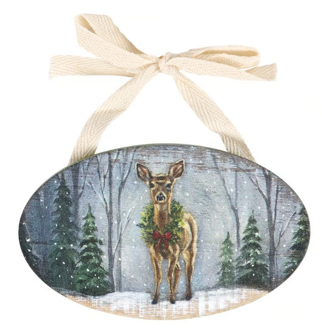 Christmas Ornament - Snowy Deer