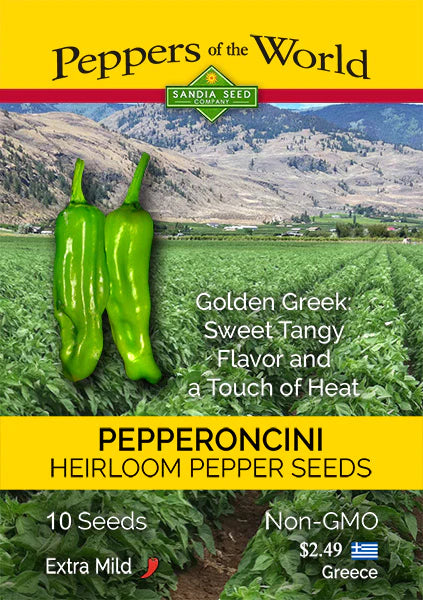 Golden Greek Pepperoncini - Heirloom Pepper Seeds