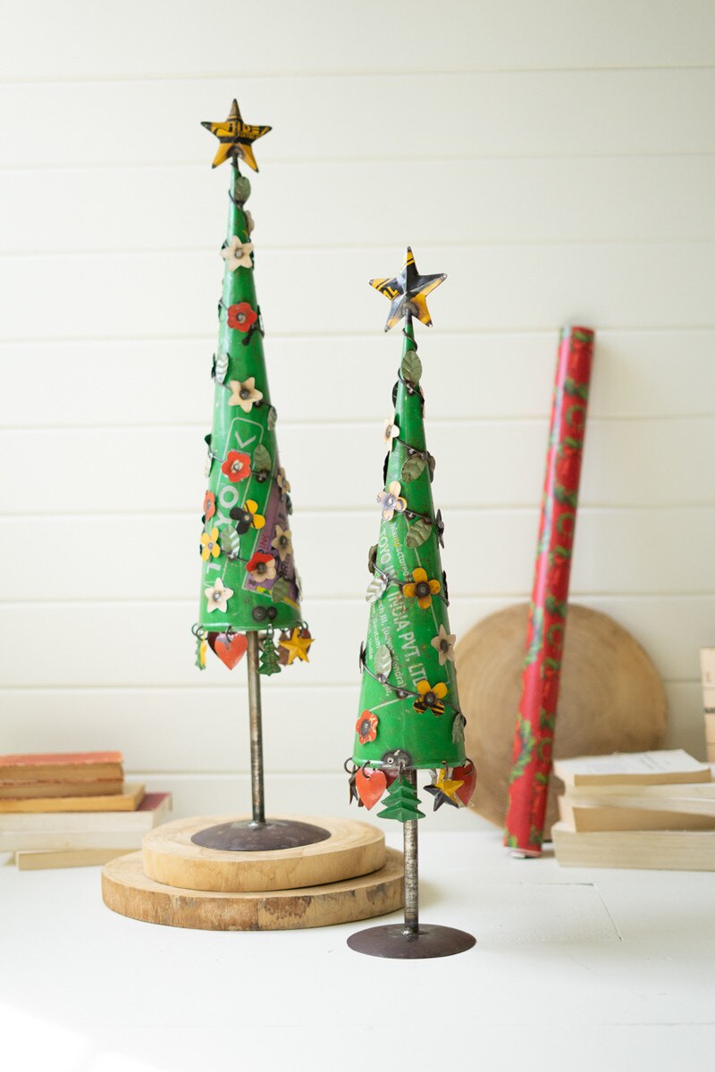Recycled Iron Christmas Trees