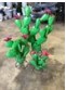 S/3 Prickly Cactus with flower (metal)