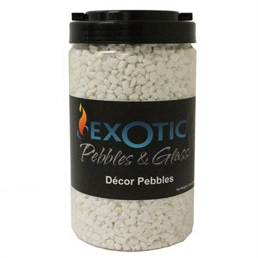 Décor Pebbles - 5lb Jar - White Bean
