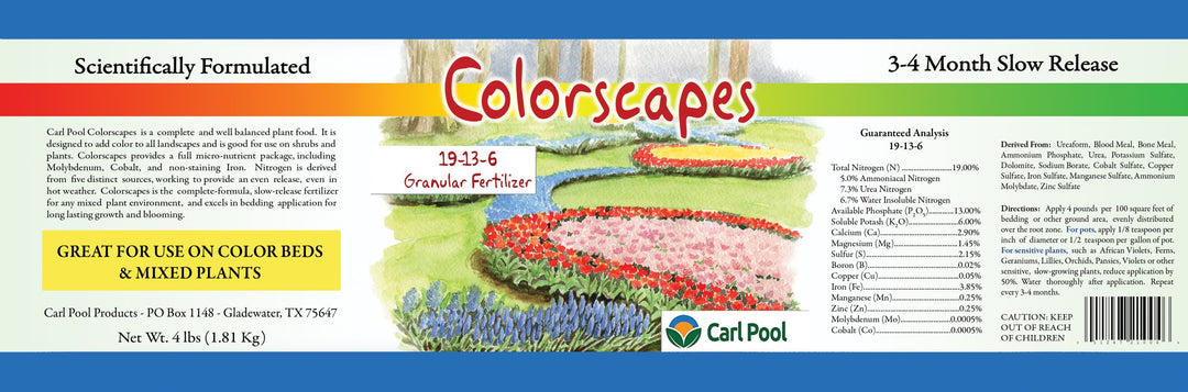 Carl Pool Colorscapes Fertilizer 19-13-6