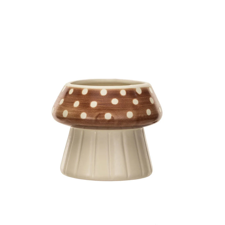 Mushroom Stoneware Planter