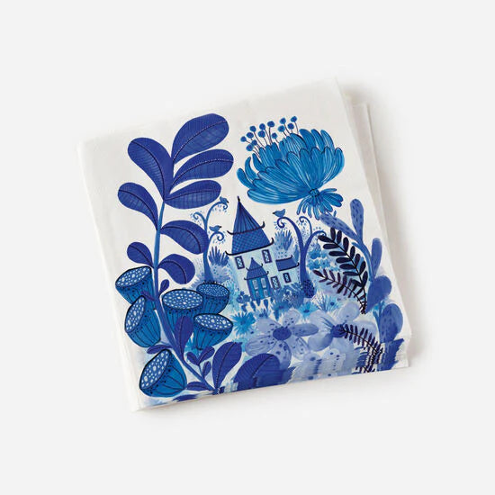 Blue and White Napkin