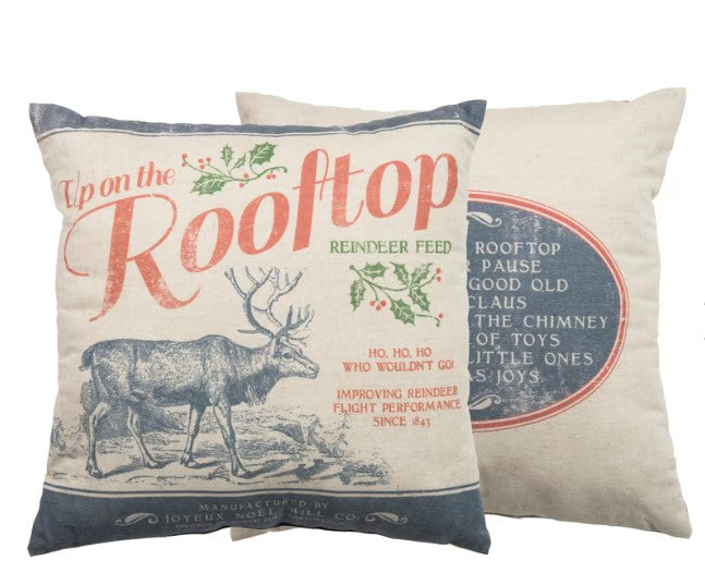 Up on the Rooftop Pillow