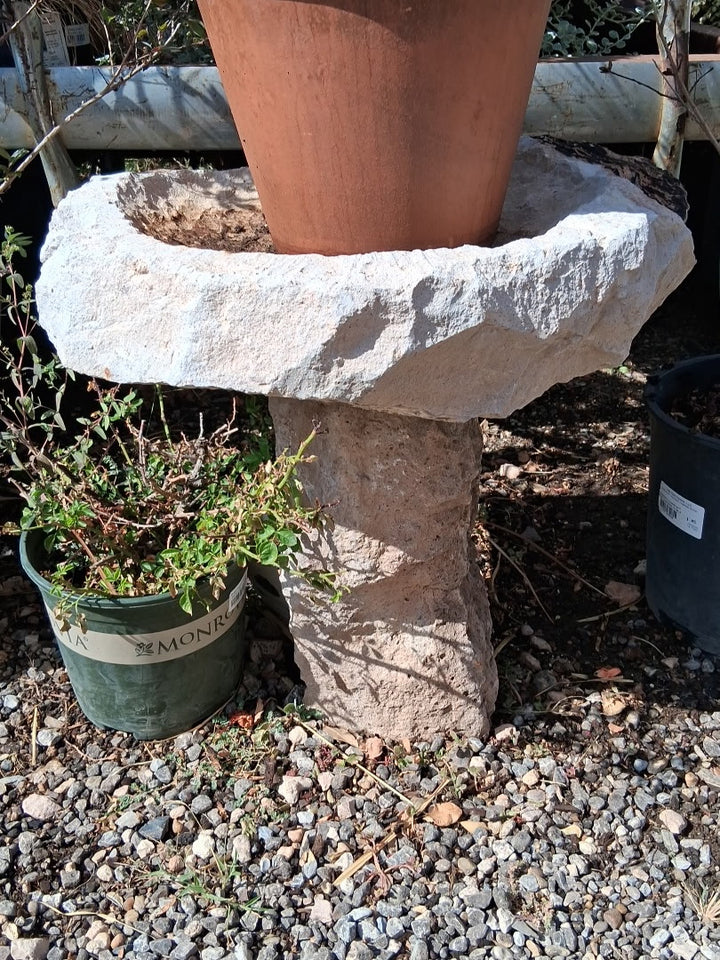 Limestone Bird Bath