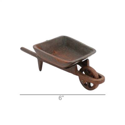 Wheelbarrow - Cast Iron - Rust