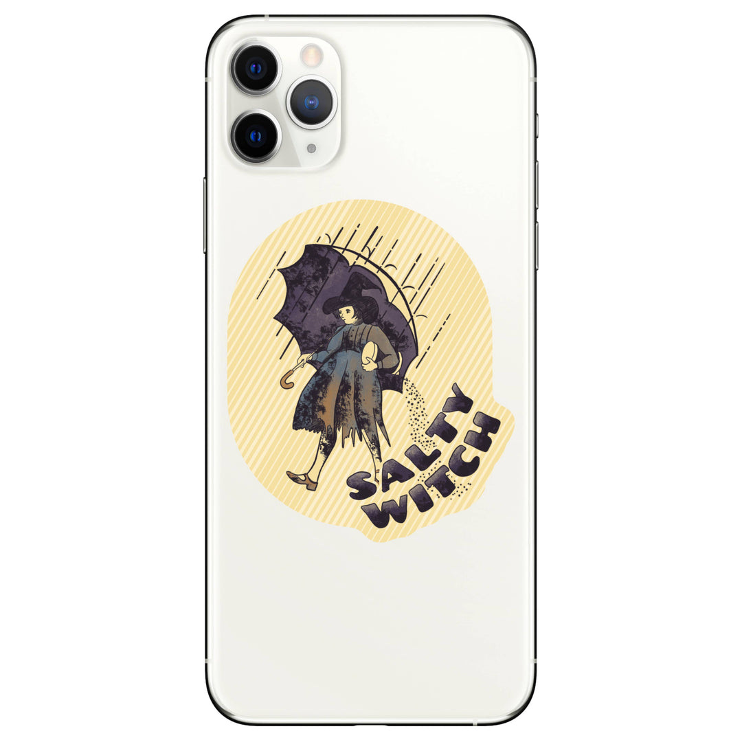 Halloween Salty Witch Watercolor High Quality Vinyl Sticker