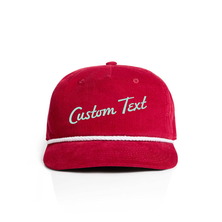 Customizable Script Text Corduroy Hat | Name Drop Hat