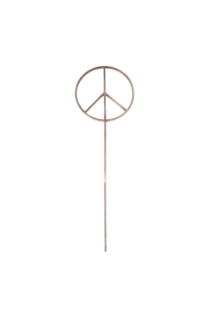 Metal Peace Sign Garden Stake