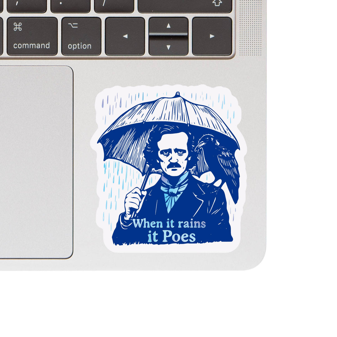 Literature Book Punny Quote Poe High Quality Vinyl Sticker