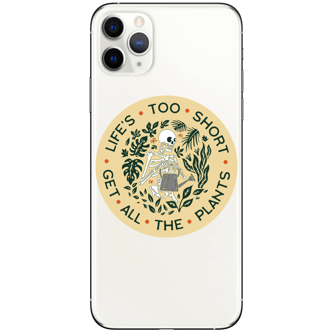 Skeleton Buy The Plants  High Quality Vinyl Sticker