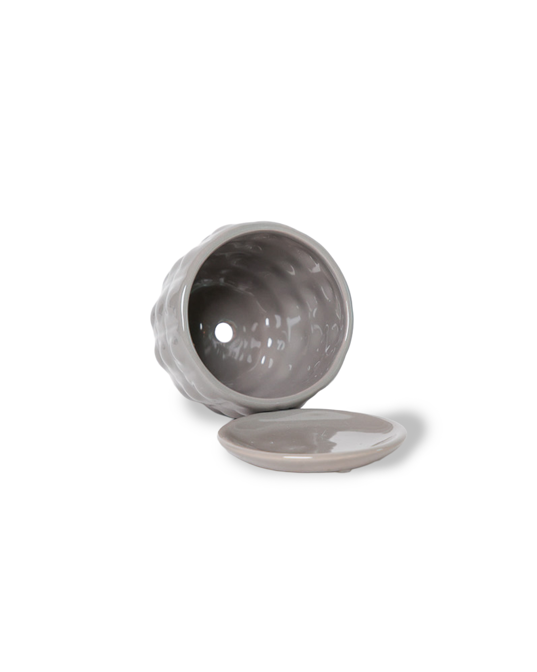 Convex Planter For Succulents And Cactus Pot With Saucer