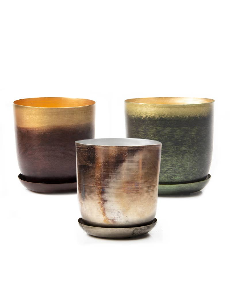 Joe Metal Flower Pots Plant Pot Decoration Bulk Kits