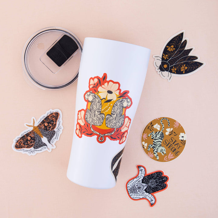  Entwined Tiger Vinyl Sticker
