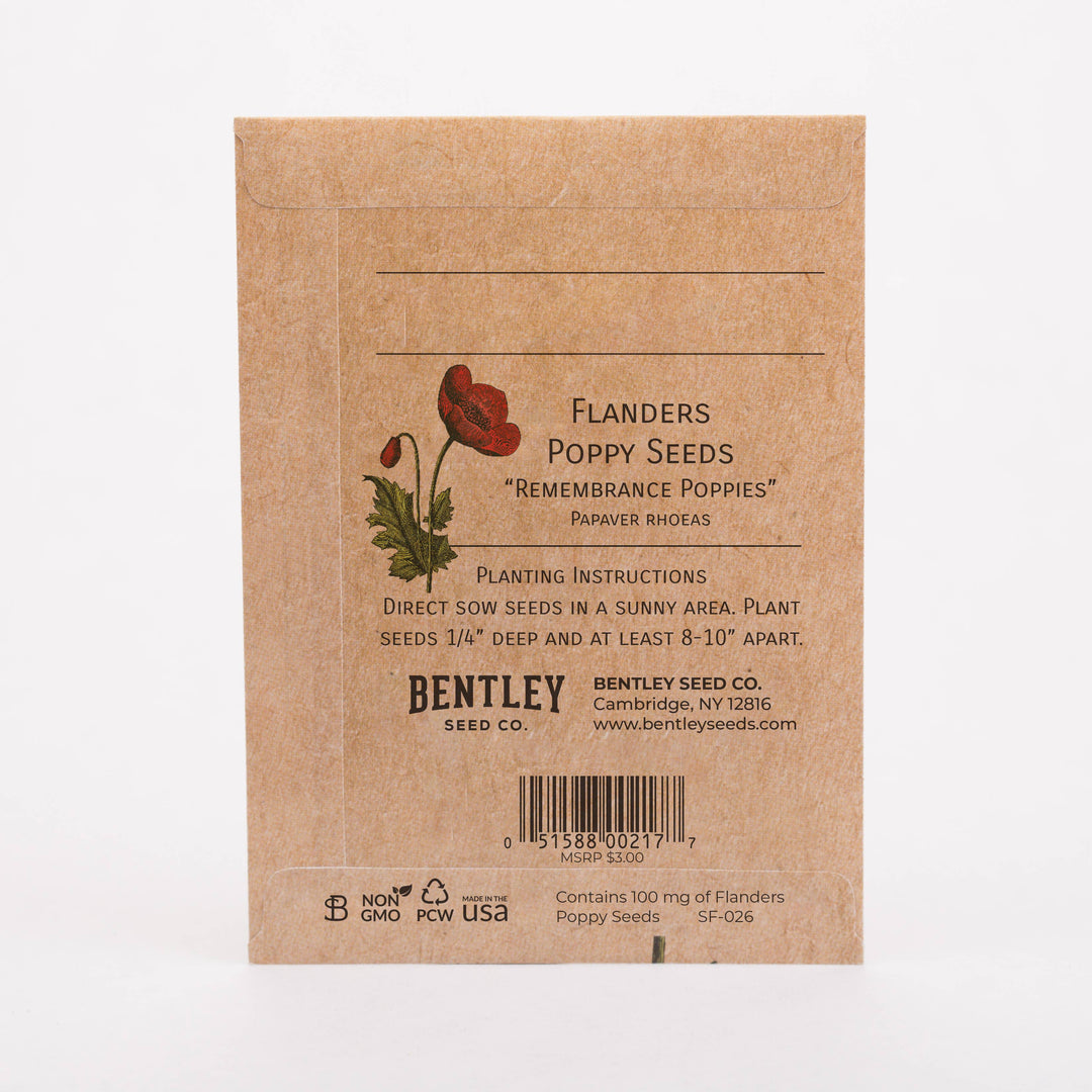 In Our Hearts Remembrance Memorial - Flanders Poppy