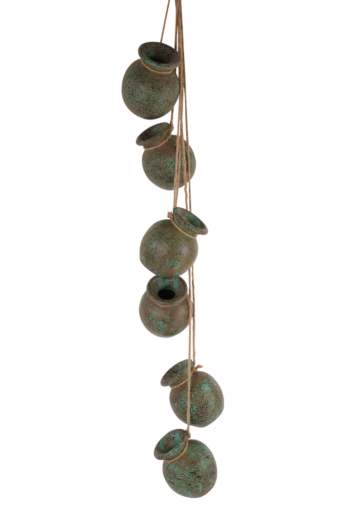 Stringy Pots-Wall Decor-Ristra-Garden-Clay-29Lx7-NEW-Stringy