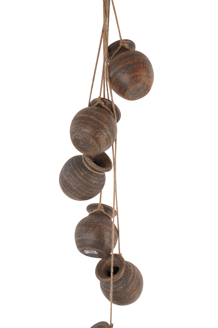 Stringy Pots-Wall Decor-Ristra-Garden-Clay-29Lx7-NEW-Stringy