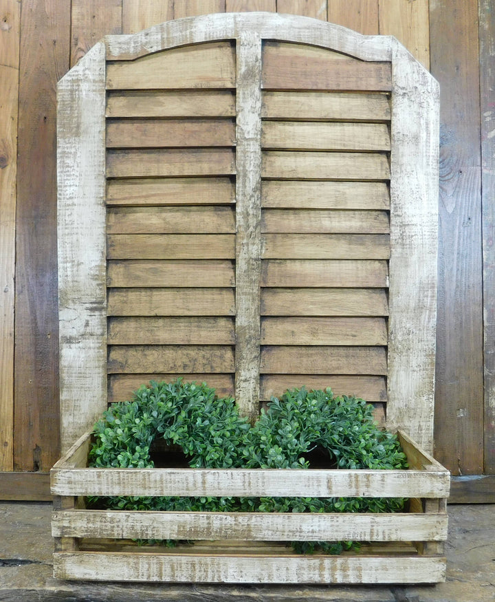 Islas Wall Planter-Farmhouse-Garden-24x32 in-Antiqued White