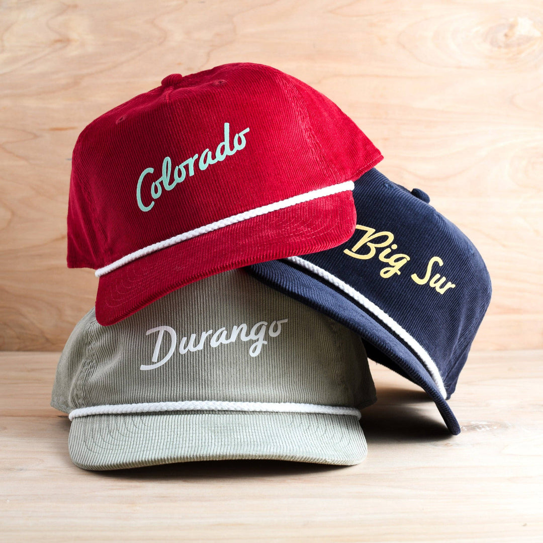 Customizable Script Text Corduroy Hat | Name Drop Hat