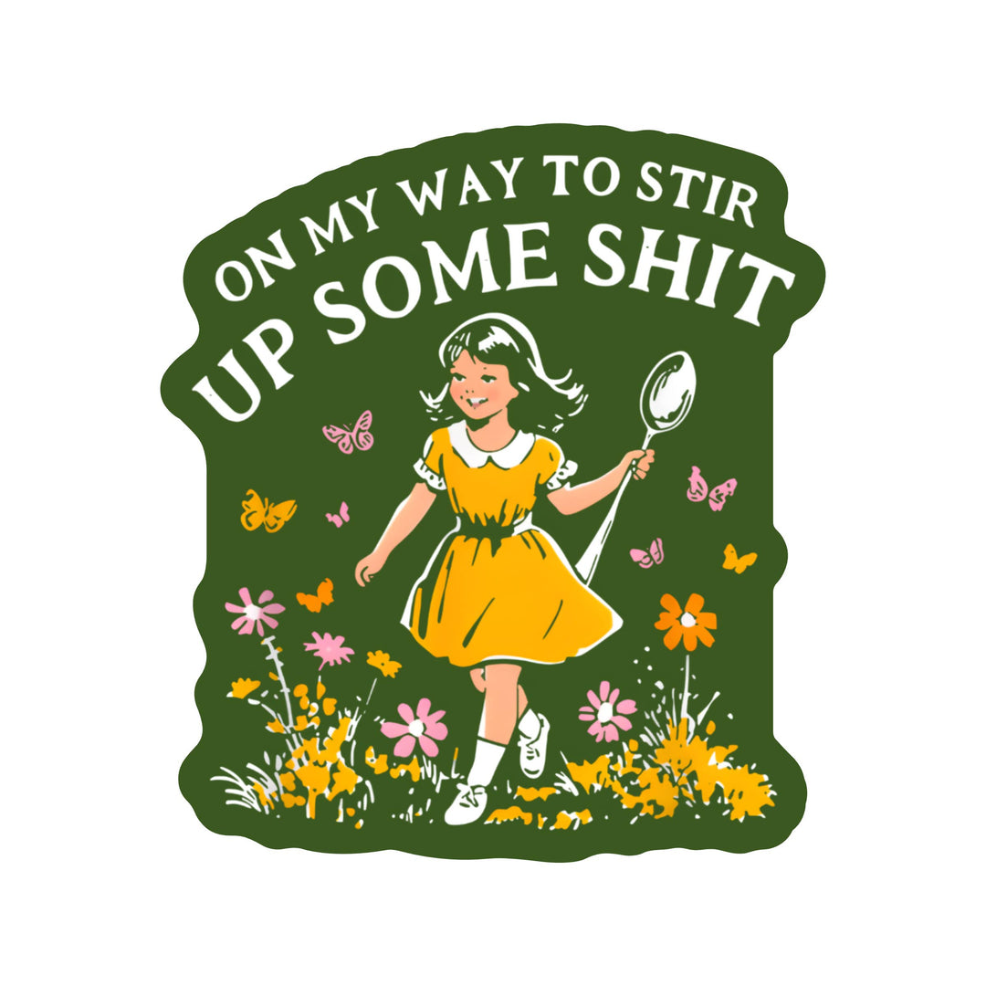 Funny Swear Flower High Quality Vinyl Sticker