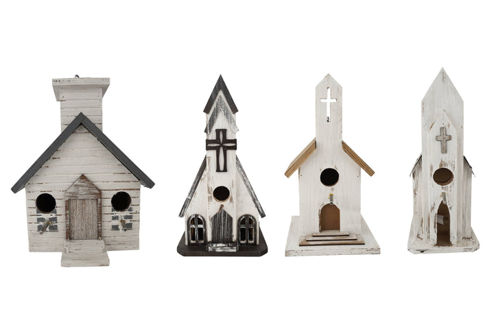 Bird house-Farmhouse-Yard Metal-Wood Art-Five Choices