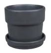 7" Floral Matte Pot