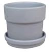7" Floral Matte Pot