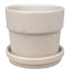 7" Floral Matte Pot