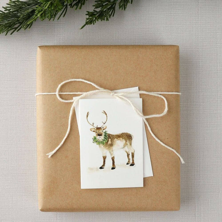 Reindeer mini notecard