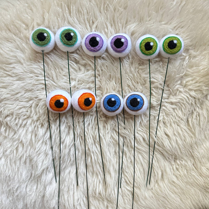 Felted Wool Plant Eyeballs