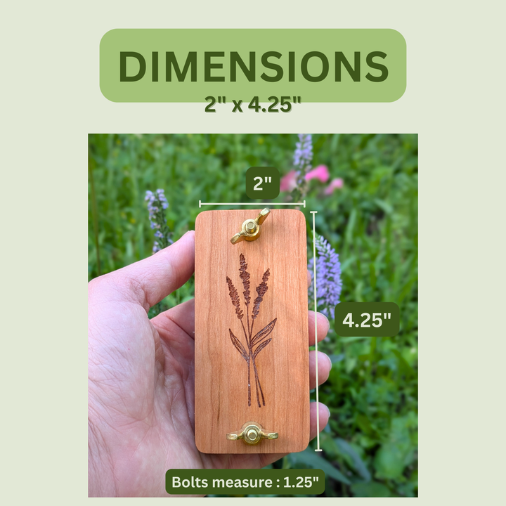 Pocket Sized Flower Press With Lavender Design