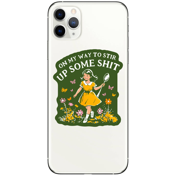 Funny Swear Flower High Quality Vinyl Sticker