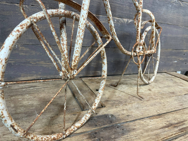 Bike Farmhouse Garden Iron Basket Planter-30x8x18 inches-NEW